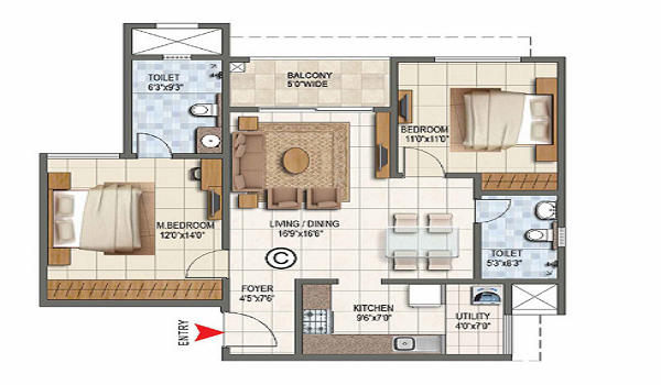 Prestige Autumn Leaves Floor Plan