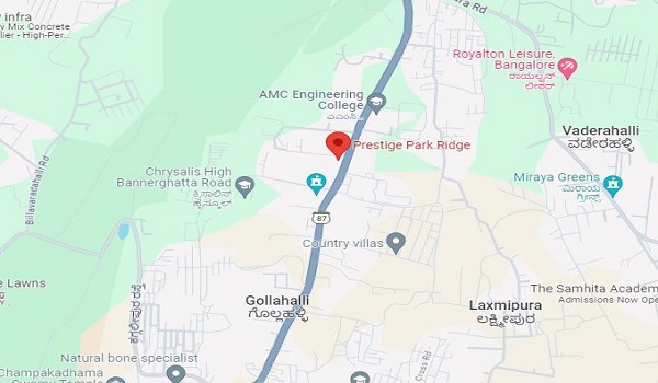 Prestige Park Ridge Location Map